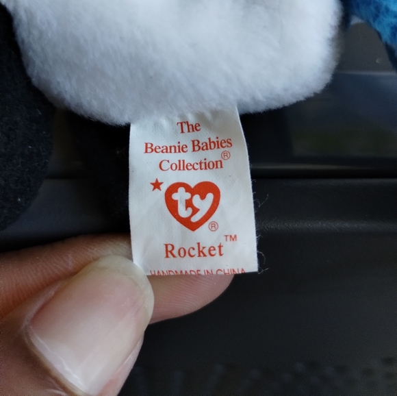 ✓Ty Beanie Baby - ROCKET the Blue Jay Bird - Picture 9 of 16